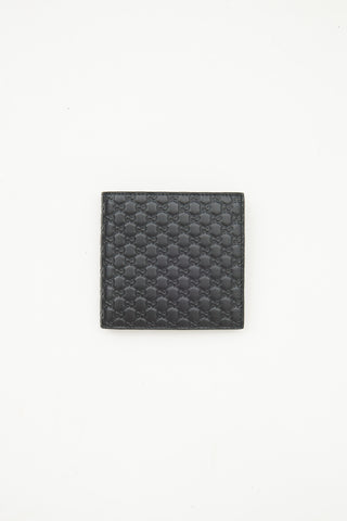 Gucci Black Micro Guccisima Bifold Wallet