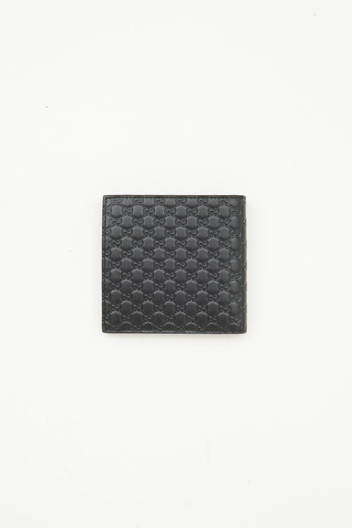 Gucci Black Micro Guccisima Bifold Wallet