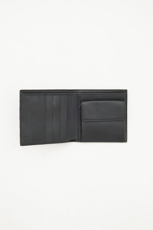 Gucci Black Micro Guccisima Bifold Wallet