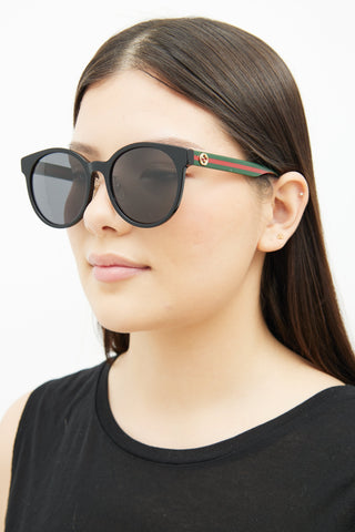 Gucci Black, Red 
Green GG0416SK Sunglasses