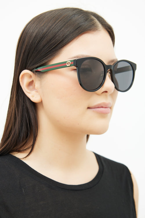 Gucci Black, Red 
Green GG0416SK Sunglasses