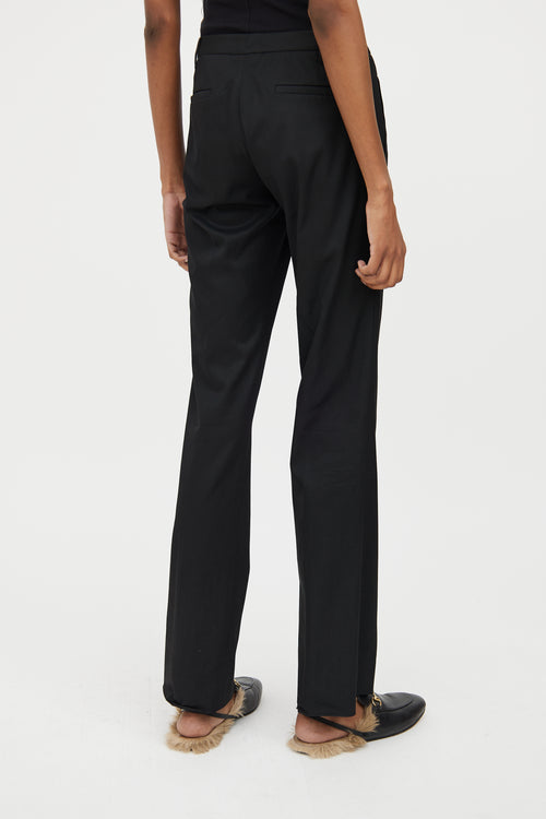 Gucci Black Low Rise Straight Leg Pant