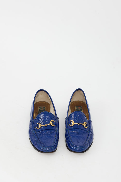 Gucci Cobalt Blue Patent Leather Loafer