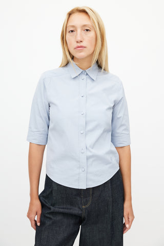 Gucci Blue Short Sleeve Shirt