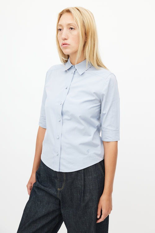 Gucci Blue Short Sleeve Shirt