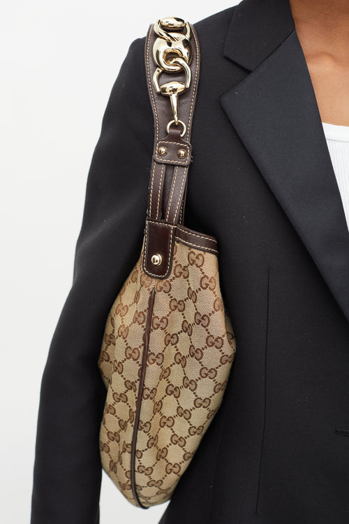 Gucci Brown GG Canvas Catena Shoulder Bag