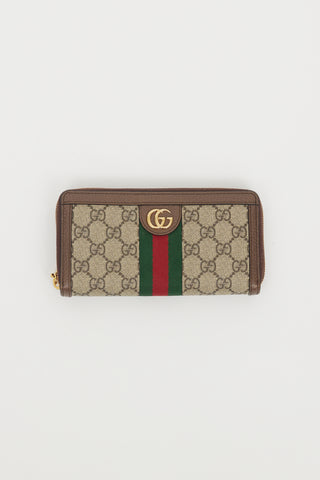 Gucci Brown 
Multi GG Supreme Ophidia Wallet