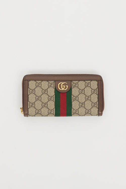 Gucci Brown 
Multi GG Supreme Ophidia Wallet