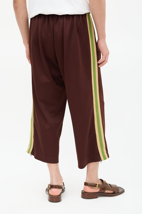 Gucci Brown 
Green Striped Track Pant