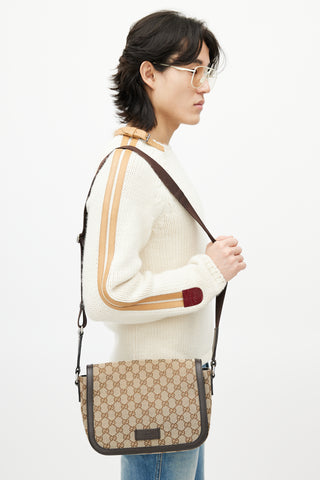 Gucci Beige Monogram Crossbody Bag