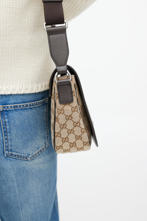 Gucci Beige Monogram Crossbody Bag