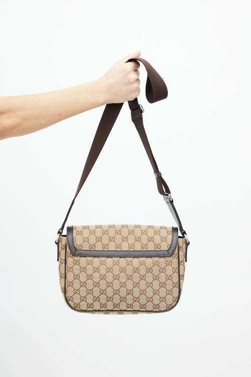 Gucci Beige Monogram Crossbody Bag