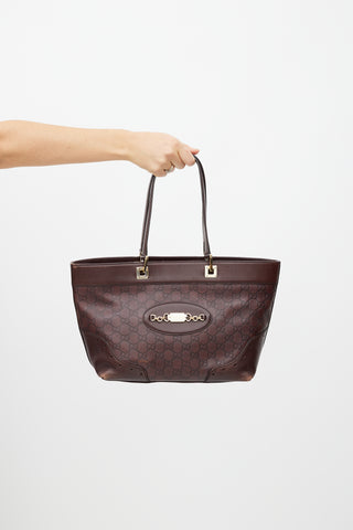 Gucci Brown Guccissima Punch Leather Tote