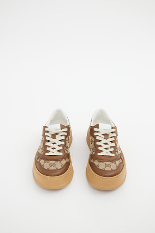 Gucci Brown GG Monogram Platform Sneakers