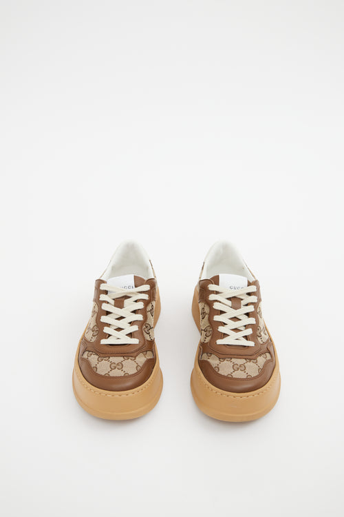 Gucci Brown GG Monogram Platform Sneakers