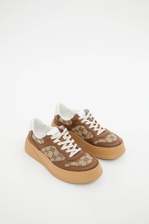 Gucci Brown GG Monogram Platform Sneakers