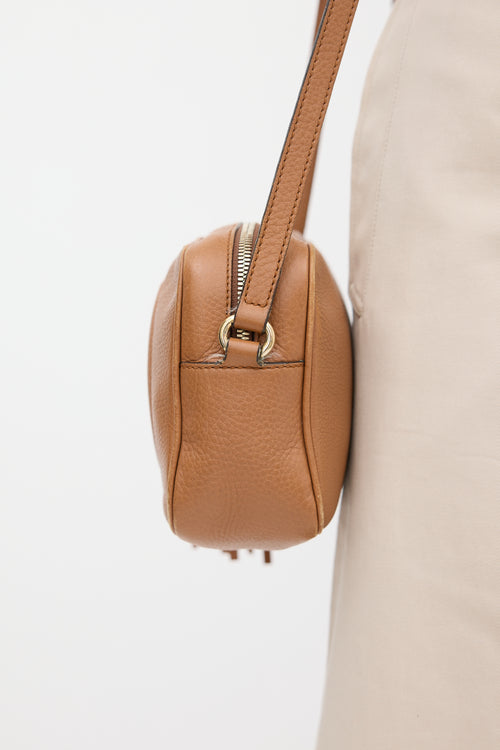 Gucci Brown Leather Soho Disco Crossbody Bag