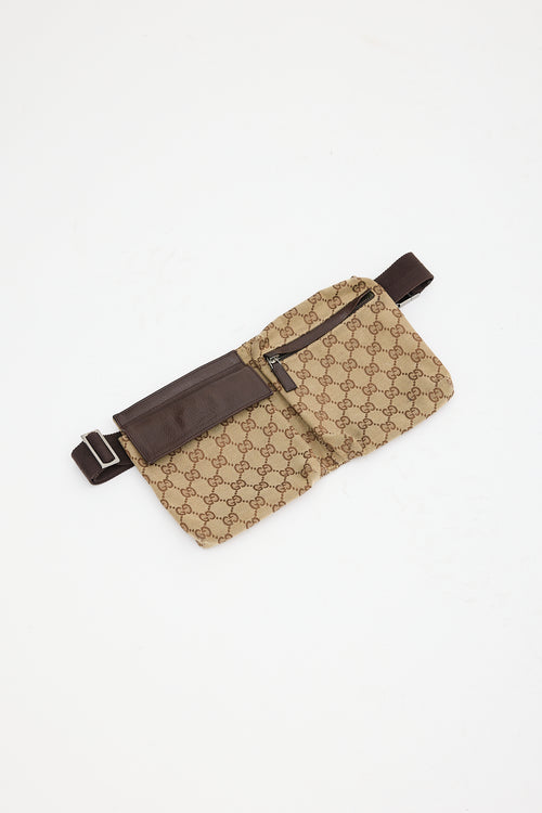 Gucci Brown Monogram Belt Bag