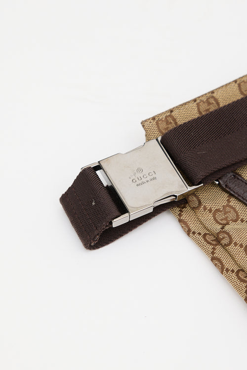 Gucci Brown Monogram Belt Bag