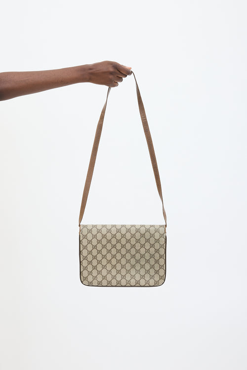 Gucci Brown Monogram Shoulder Bag