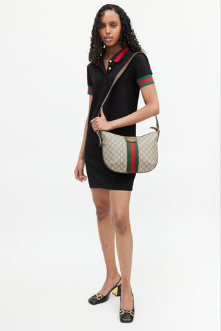 Gucci Brown 
Multicolour GG Supreme Ophelia Monogram Bag