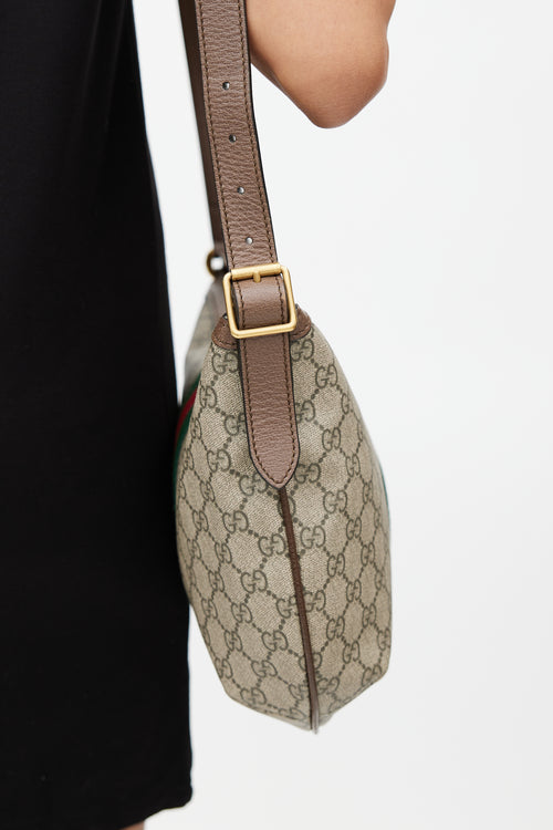 Gucci Brown 
Multicolour GG Supreme Ophelia Monogram Bag