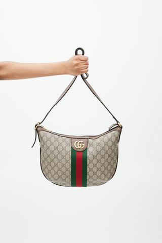 Gucci Brown 
Multicolour GG Supreme Ophelia Monogram Bag