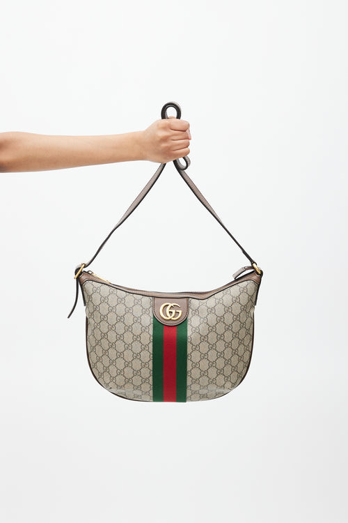 Gucci Brown 
Multicolour GG Supreme Ophelia Monogram Bag