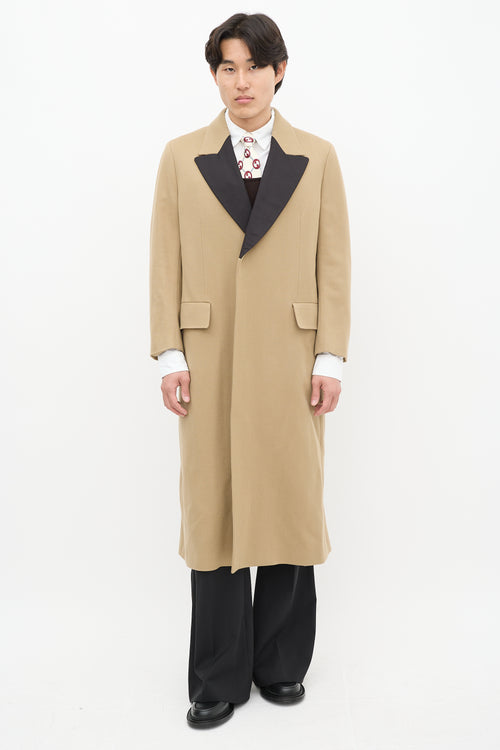 Gucci Brown 
Multicolour Wool Cape Coat