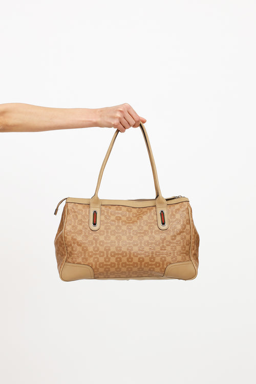 Gucci Beige Embossed Princy Tote Bag