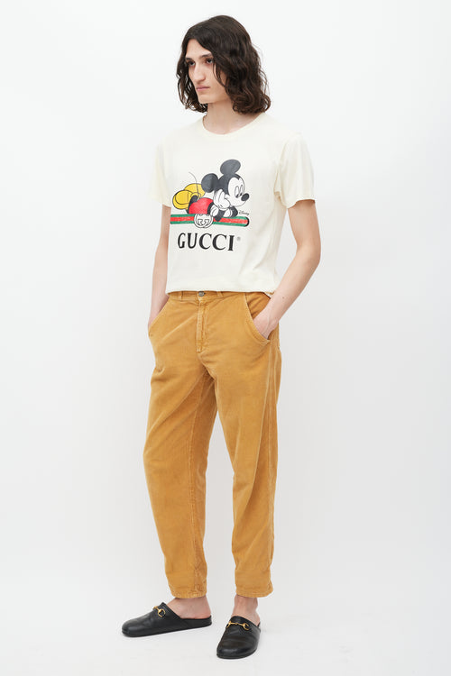 Gucci Brown Slim Corduroy Trouser