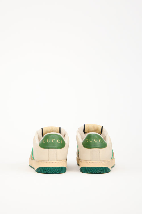 Gucci Brown Suede Screener GG Sneaker