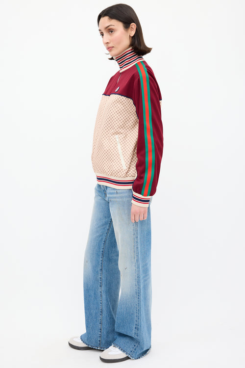 Gucci Burgundy 
Multi GG Track Jacket