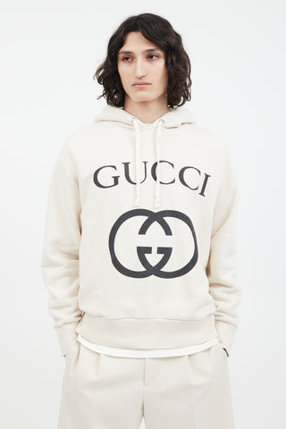 Gucci Cream 
Black GG Hoodie