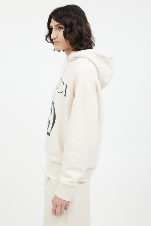 Gucci Cream 
Black GG Hoodie