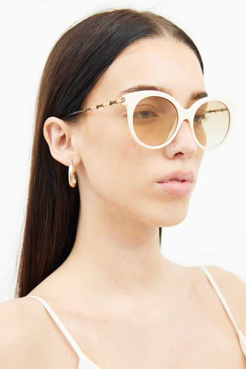 Gucci Cream GG0653S Sunglasses