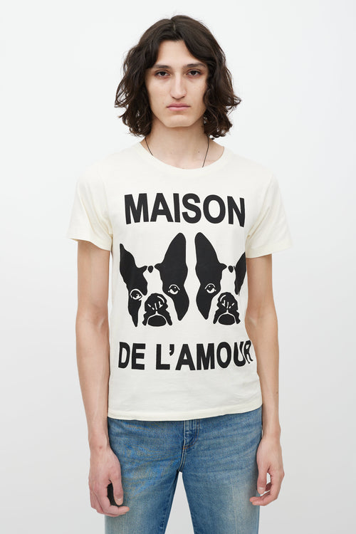 Gucci Cream 
Multicolour Maison De L
Amour T-Shirt