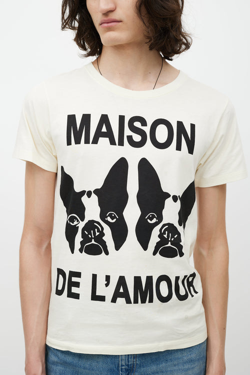 Gucci Cream 
Multicolour Maison De L
Amour T-Shirt