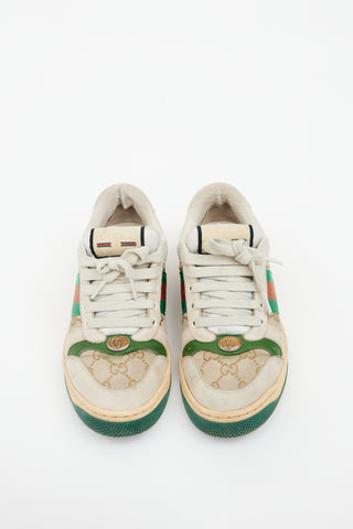 Gucci Cream 
Multicolour Screener Sneaker