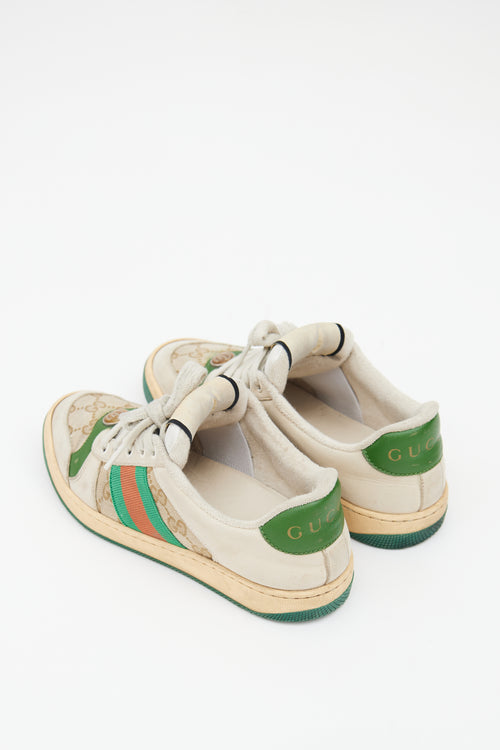 Gucci Cream 
Multicolour Screener Sneaker