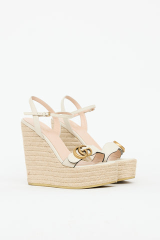 Gucci Double G Espadrille Wedge