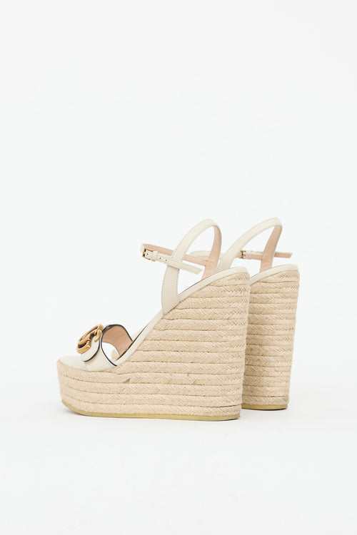 Gucci Double G Espadrille Wedge