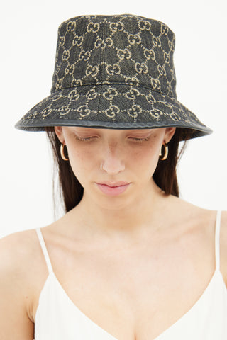 Gucci GG Black Denim Bucket Hat