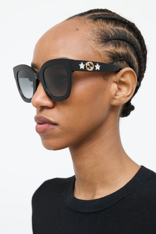 Gucci Black GG0208S Jewel Sunglasses