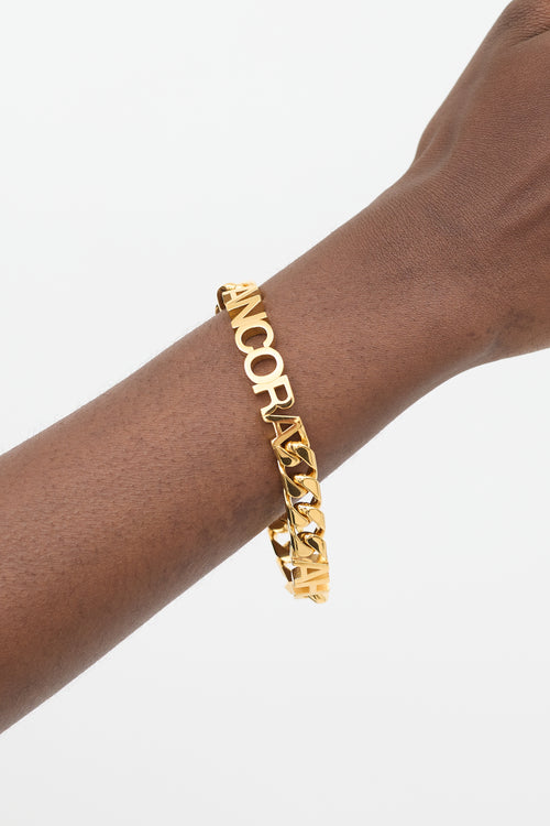 Gucci Gold Ancora Chain Link Bracelet