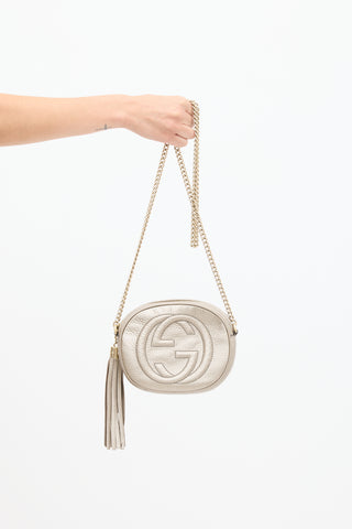 Gucci Gold Leather Soho Disco Bag