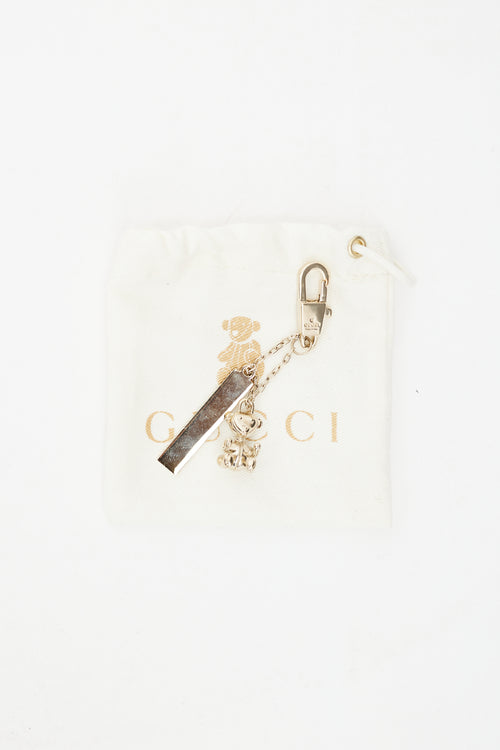 Gucci Gold Teddy Bear Bag Charm