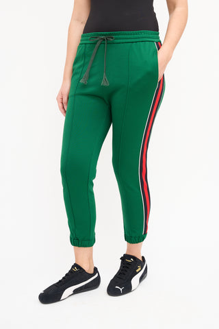 Gucci Green 
Multi Stripe Lounge Pant