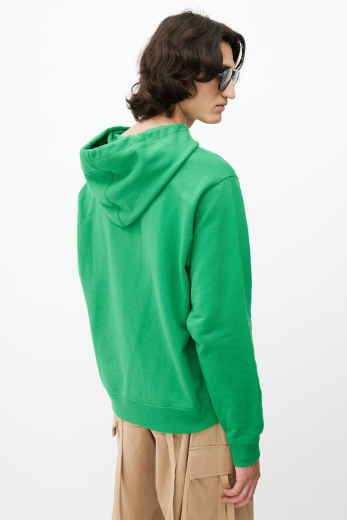 Gucci Green 
Multicolour GG Star Logo Hoodie