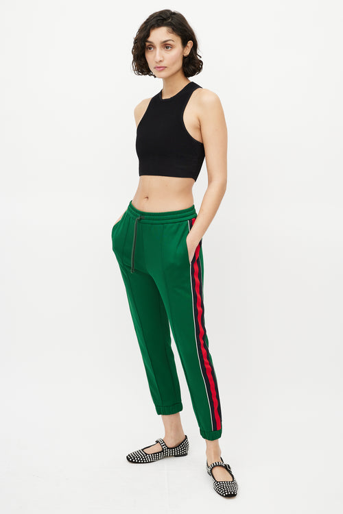 Gucci Green 
Red Striped Track Pant